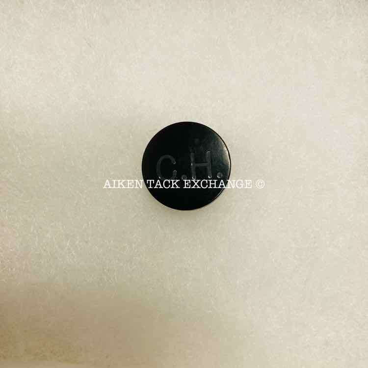 Camden Hunt "C.H." Button, Black, Large:Foxhunting Accessories: Aiken Tack Exchange:The Aiken Tack Exchange