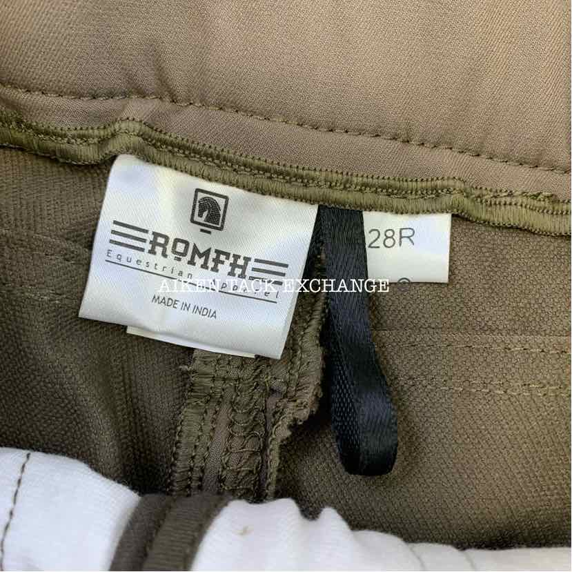 Romfh Sarafina Silicone Knee Patch Breeches, Size 28 R