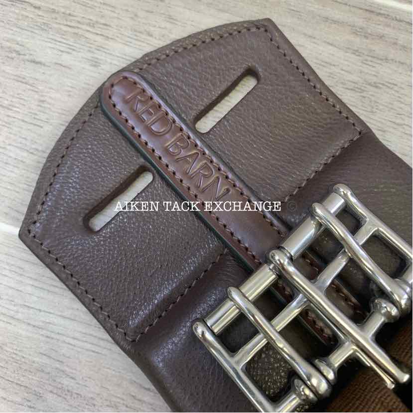 KL Select Red Barn Balance Anatomic Shoulder Relief Dressage Girth, Brown, 20"