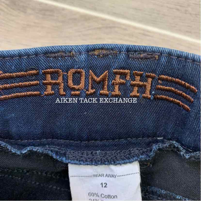 Romfh Bellita Denim Knee Patch Breeches, Size 12