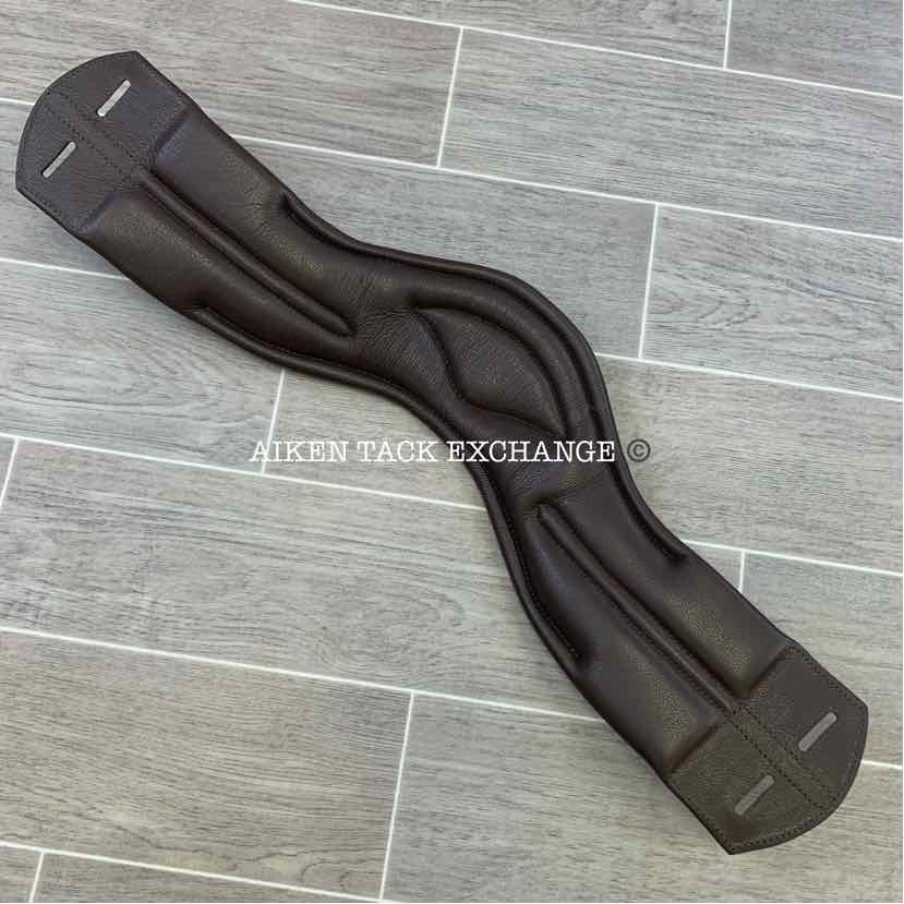 KL Select Red Barn Balance Anatomic Shoulder Relief Dressage Girth, Brown, 20"