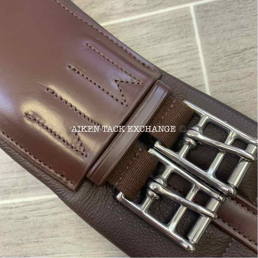 KL Select Red Barn Balance Anatomic Shoulder Relief Dressage Girth, Brown, 28"