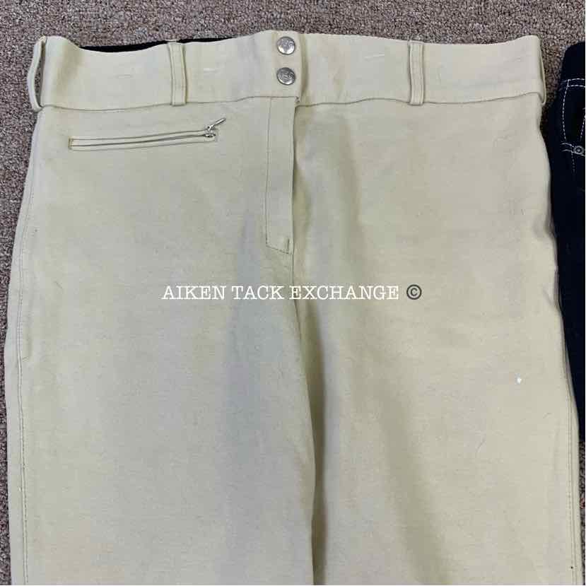 BARGAIN BREECHES: TuffRider Newbury Knee Patch Size 34 & TuffRider Knee Patch Size 34