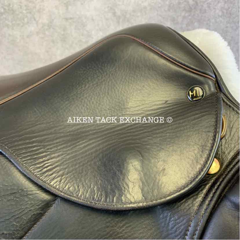 **SOLD** Marcel Toulouse Premia Close Contact Jump Saddle, 18" Seat, Wide Tree, Foam Panels