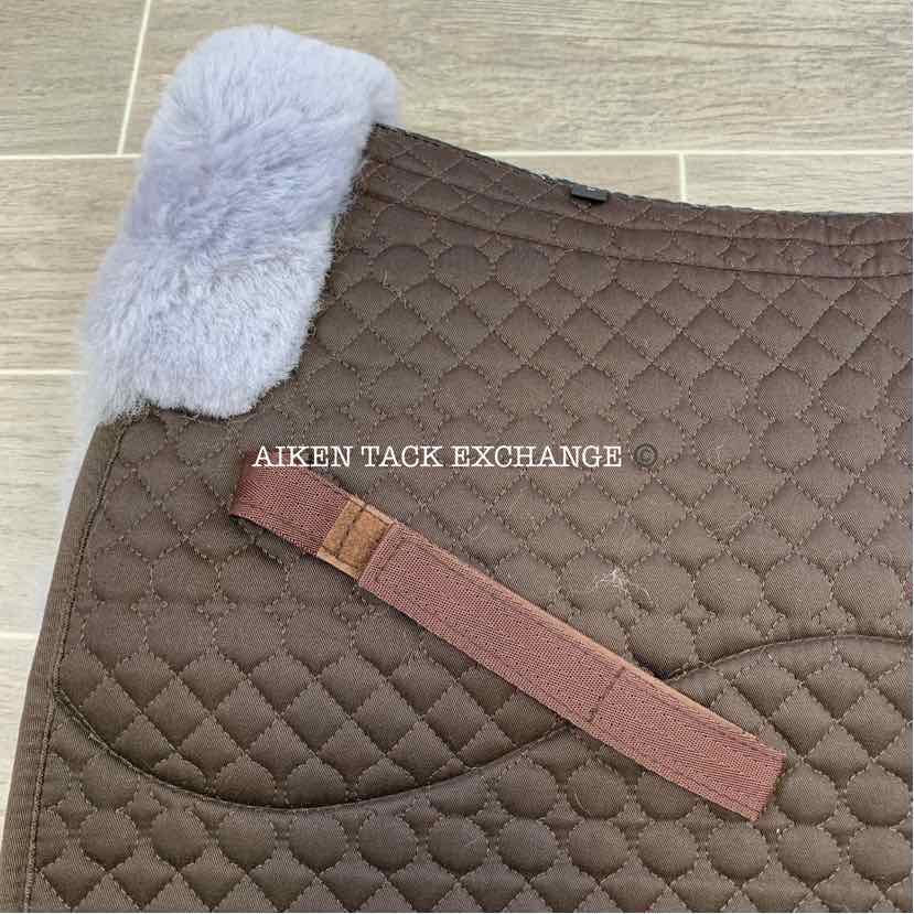 MaxFlex Sheepskin Dressage Saddle Pad with Pocket for Shims (shims not included)