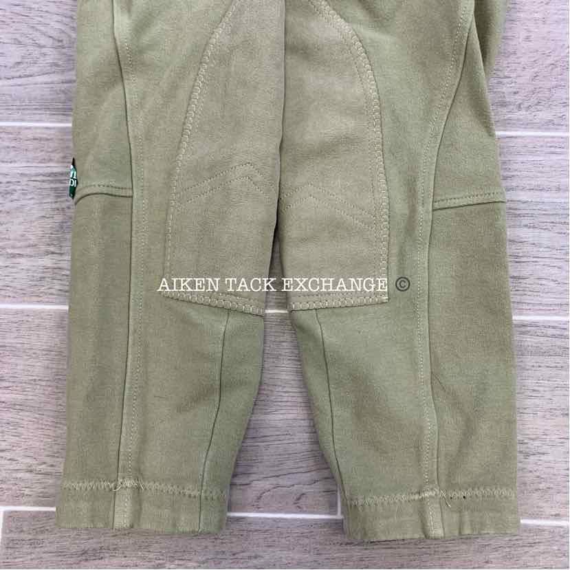 On Course Cotton Naturals Knee Patch Breeches, Size 14