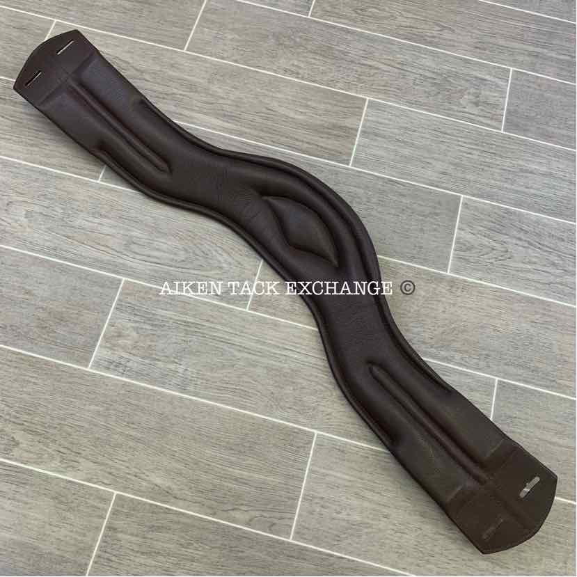 KL Select Red Barn Balance Anatomic Shoulder Relief Dressage Girth, Brown, 28"