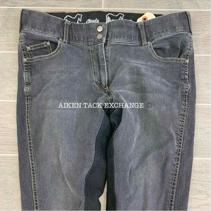 Goode Rider Denim Full Seat Breeches, Size 32 R