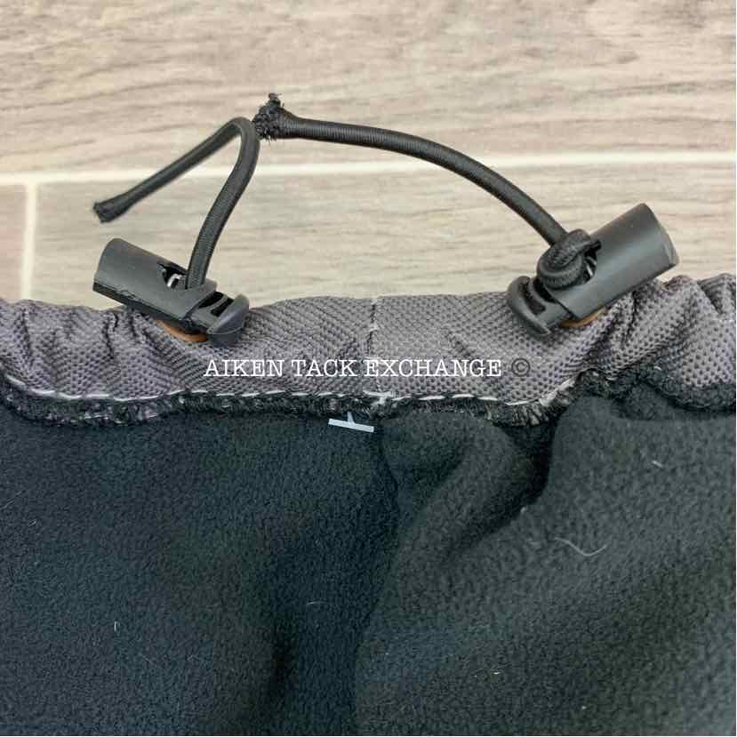 Het Gareel.nl Saddle Cover, Fleece Lined, Grey w/ White Embroidery