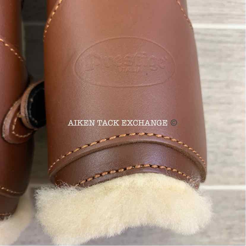 Prestige Sheepskin Lined Leathers Front Boots, Size Small