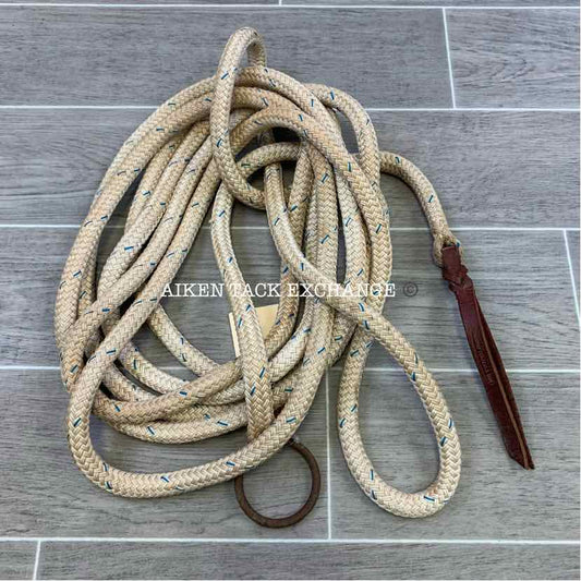 Handcrafted Jewels Rope Horse Tack Training Rope w/ Ring