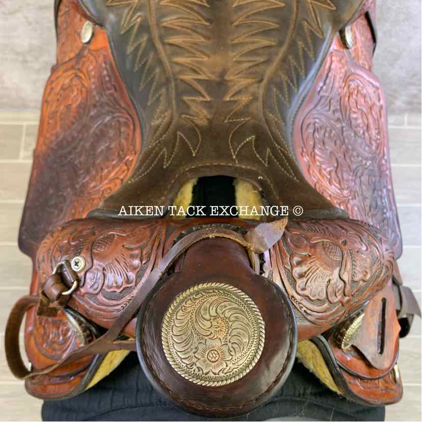 **SOLD** Tex Tan Hereford Western Saddle, 15" Seat, Wide Tree - Full QH Bars
