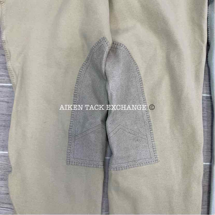BARGAIN BUNDLE: 2 Pairs of On Course Cotton Naturals Knee Patch Breeches, 34 L