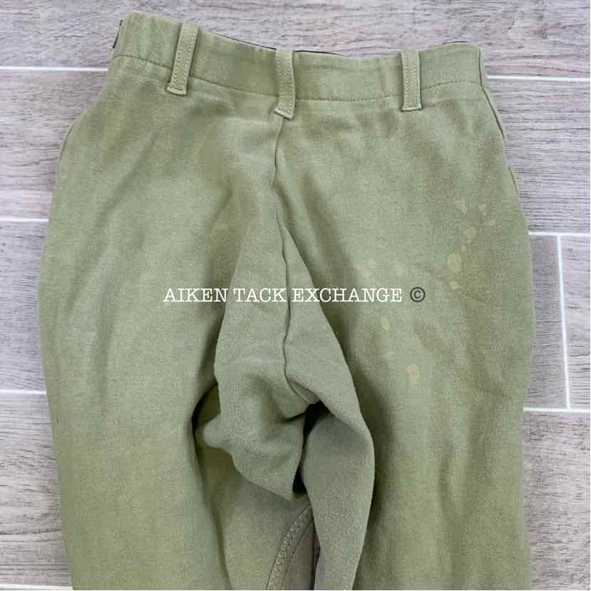 On Course Cotton Naturals Knee Patch Breeches, Size 14