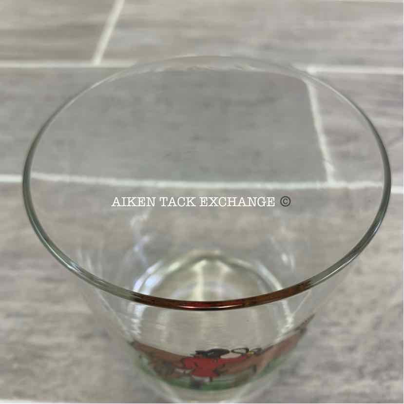 Hunt Scene Old Fashion Glass