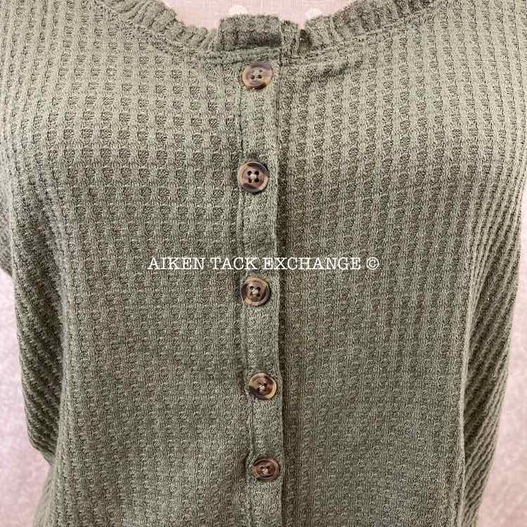 Women's Medium Olive Green Top by Wild Fable