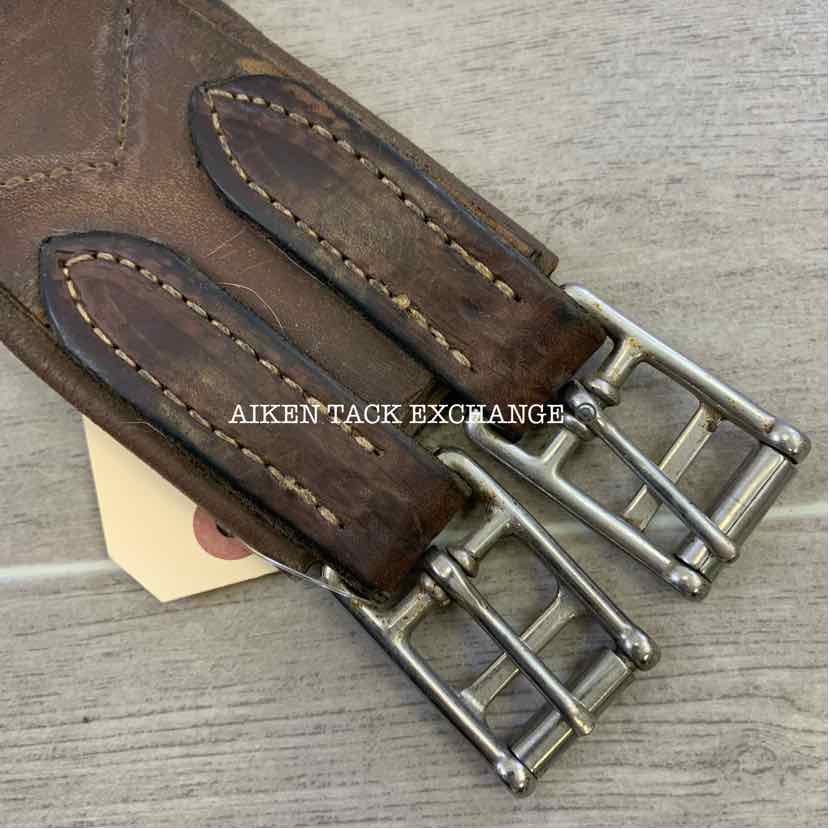Leather Girth w/ Elastic at One End 54"