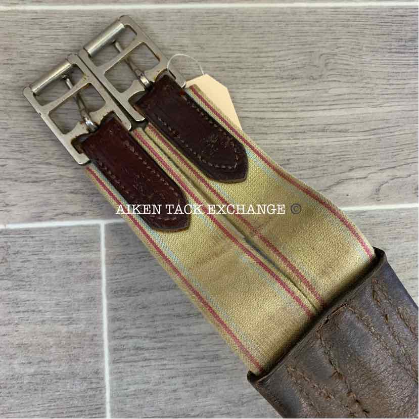 Leather Girth w/ Elastic at One End 54"