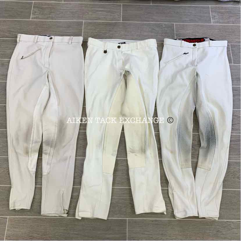 BARGAIN BUNDLE: TuffRider, EquiStar, & On Course Full Seat Breeches, All Size 26
