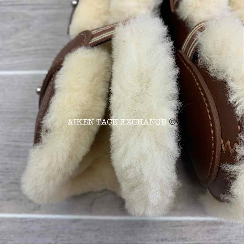 Prestige Sheepskin Lined Leathers Front Boots, Size Small