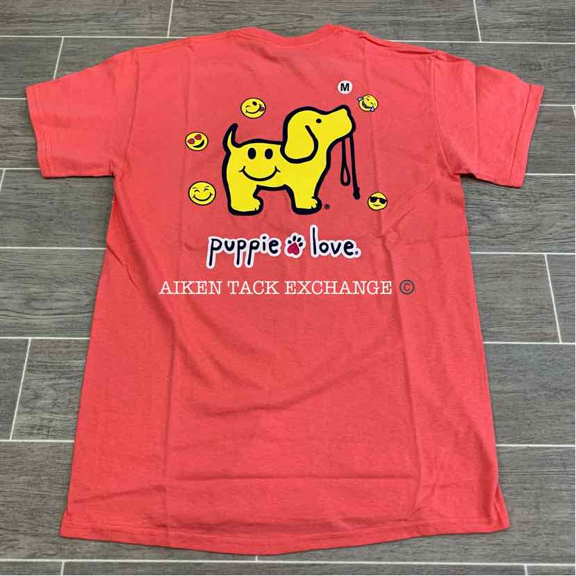 Puppie Love Cotton T Shirt, Size M (Unisex)