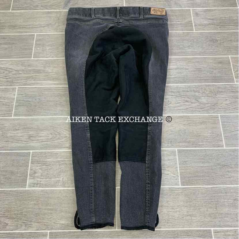Goode Rider Denim Full Seat Breeches, Size 32 R