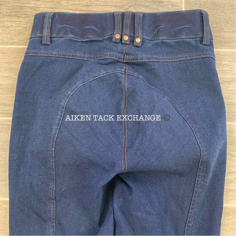 Romfh Bellita Denim Knee Patch Breeches, Size 12