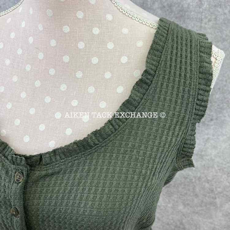 Women's Medium Olive Green Top by Wild Fable