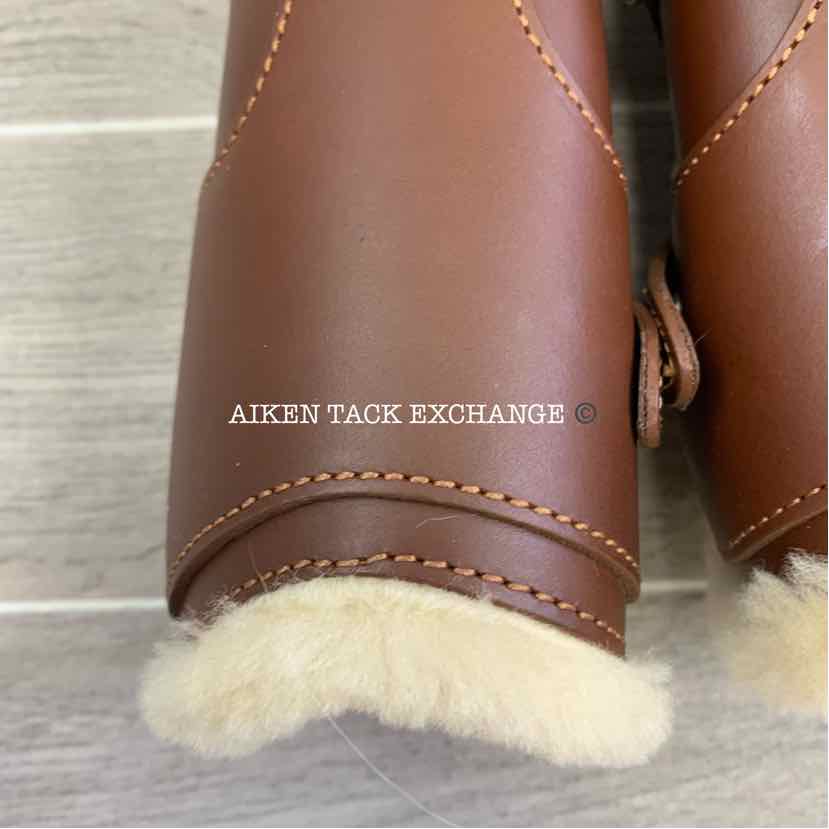 Prestige Sheepskin Lined Leathers Front Boots, Size Small