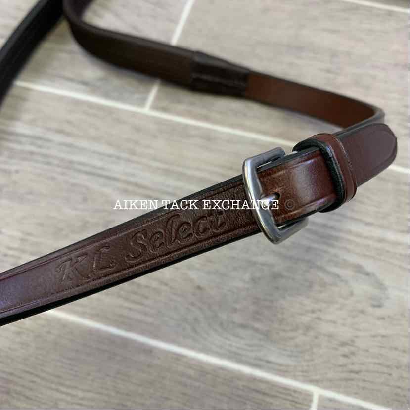 KL Select Italia Chase Figure 8 Bridle with Rubber Reins, Brand New, Size Full