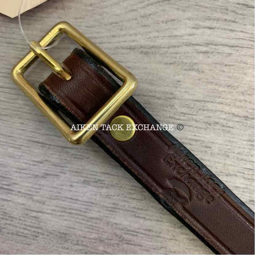 Harness Leather Neck Strap with Solid Brass (add nameplate: $5.00)