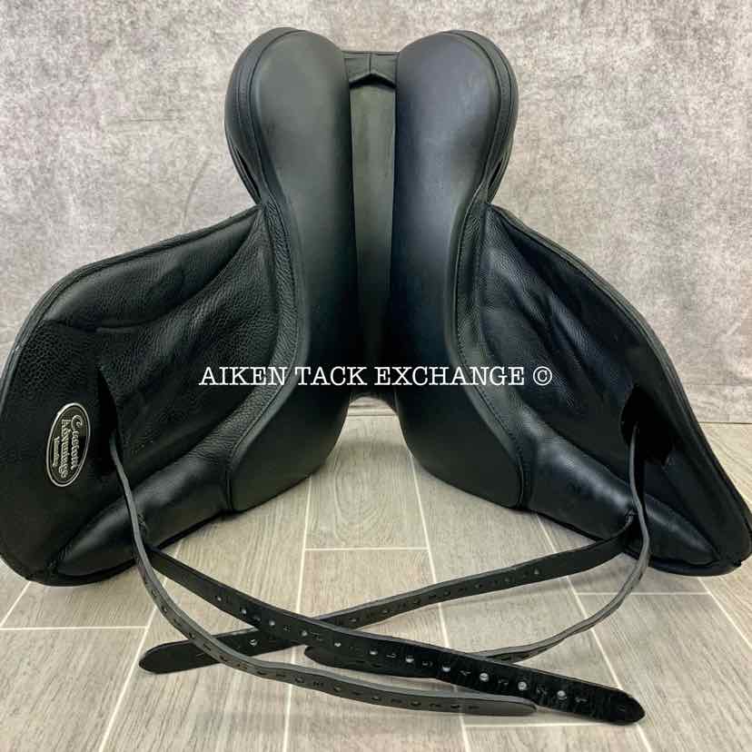 2017 Custom Saddlery Advantage Monoflap Dressage Saddle, 18" Seat, Adjustable Tree, Wool Flocked Hybrid Panels