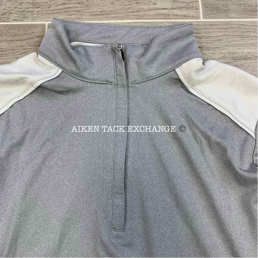 Team 365 Long Sleeve Quarter Zip Shirt, XSmall