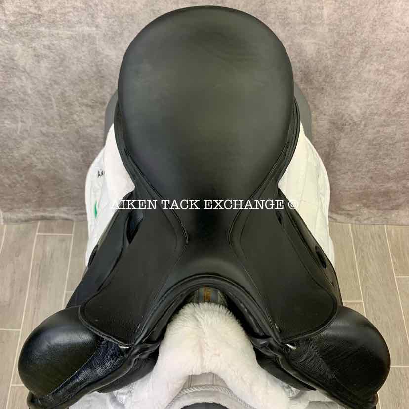 2017 Custom Saddlery Advantage Monoflap Dressage Saddle, 18" Seat, Adjustable Tree, Wool Flocked Hybrid Panels