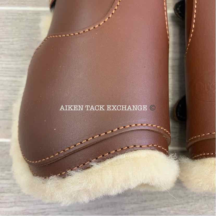 Prestige Sheepskin Lined Leathers Front Boots, Size Small
