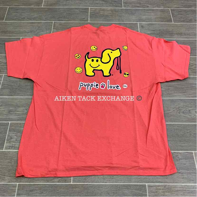 Puppie Love Cotton T Shirt, Size XXL (Unisex)