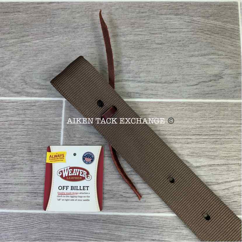 Weaver Single Ply Nylon Off Billet, Brown, 1 3/4" x 39"