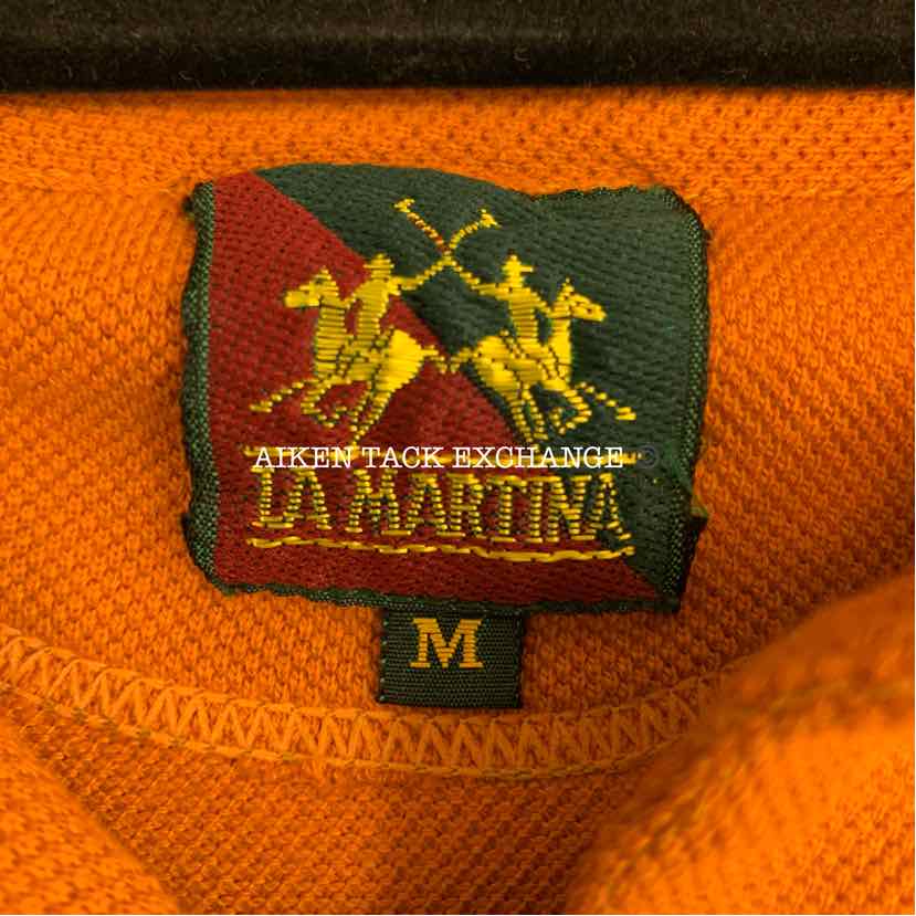 La Martina Polo Gear Short Sleeve Pique Polo Shirt, Size M, Brand New
