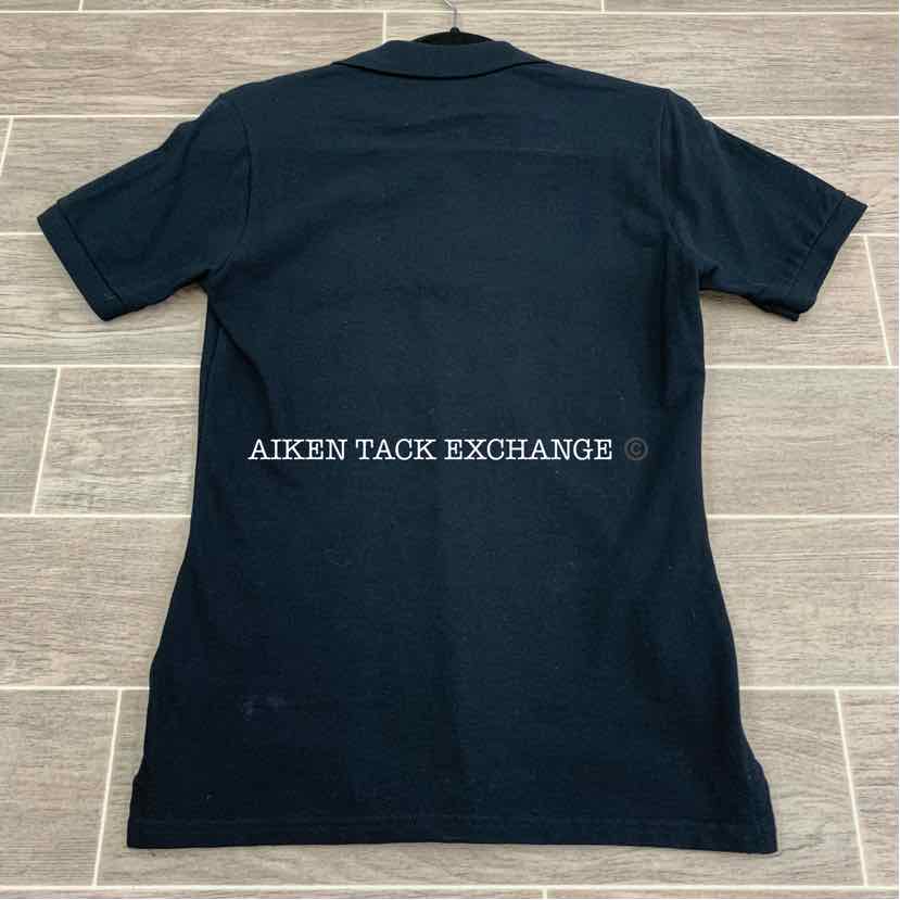Aiken Tack Exchange Short Sleeve Polo Shirt, Black w/ Logo, Brand New
