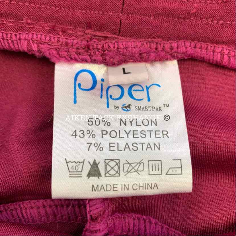 SmartPak Piper Silicone Knee Patch Tights, Size Large