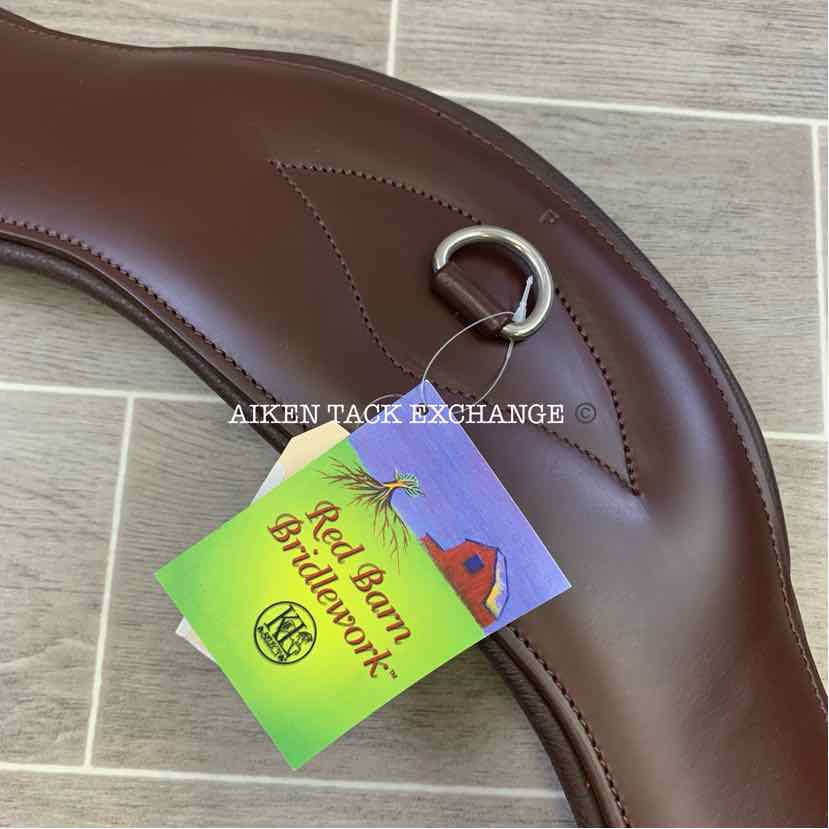 KL Select Red Barn Balance Anatomic Shoulder Relief Dressage Girth, Brown, 28"