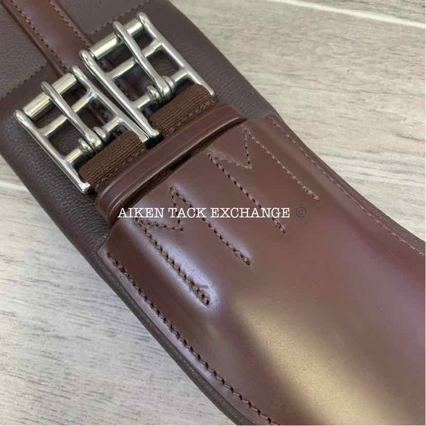 KL Select Red Barn Balance Anatomic Shoulder Relief Dressage Girth, Brown, 28"