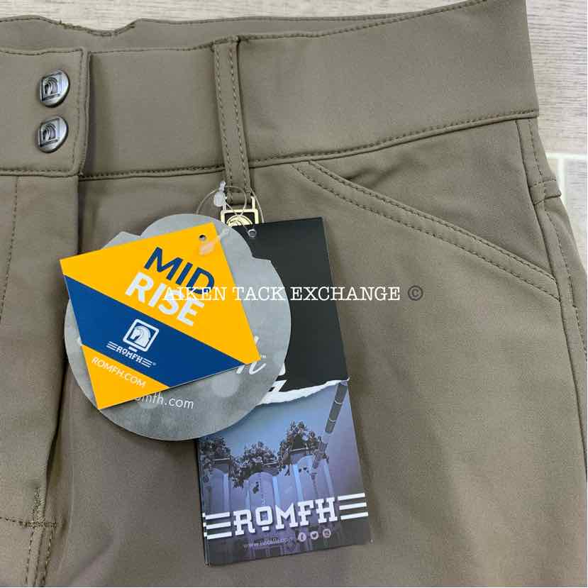 Romfh Sarafina Euro Seat Knee Patch Breeches, Size 28 R