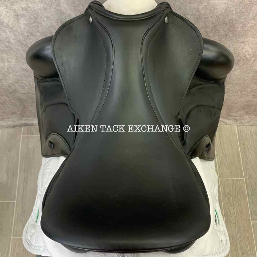 2017 Custom Saddlery Advantage Monoflap Dressage Saddle, 18" Seat, Adjustable Tree, Wool Flocked Hybrid Panels