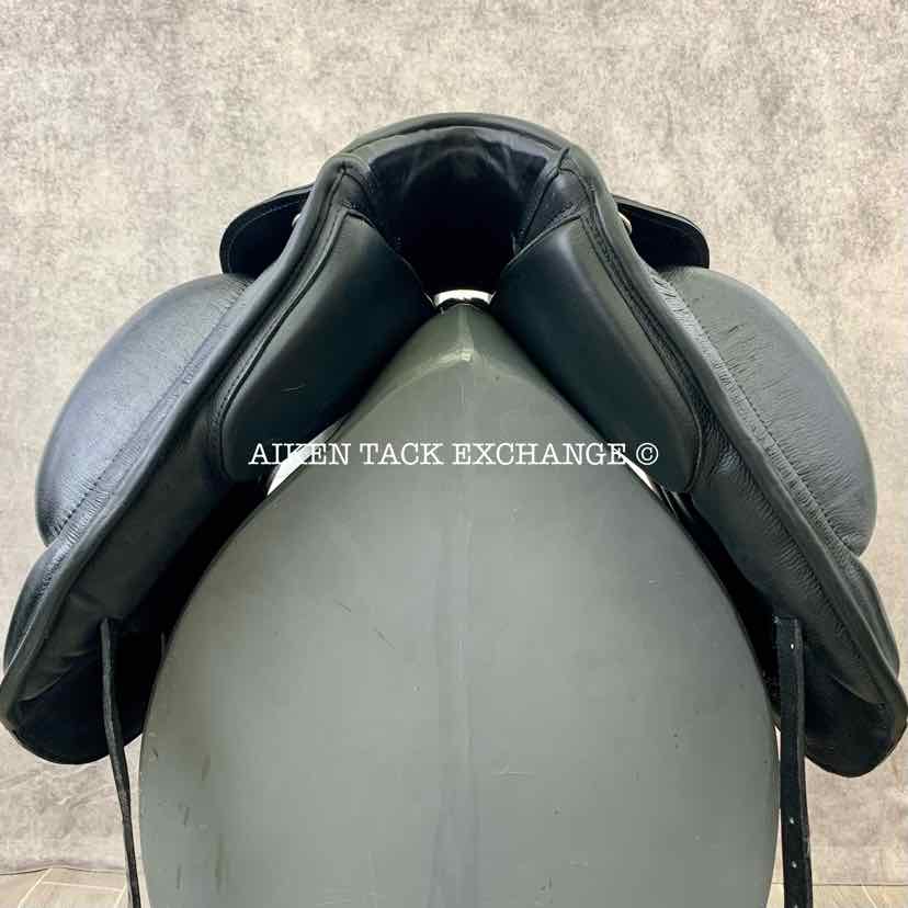 2017 Custom Saddlery Advantage Monoflap Dressage Saddle, 18" Seat, Adjustable Tree, Wool Flocked Hybrid Panels