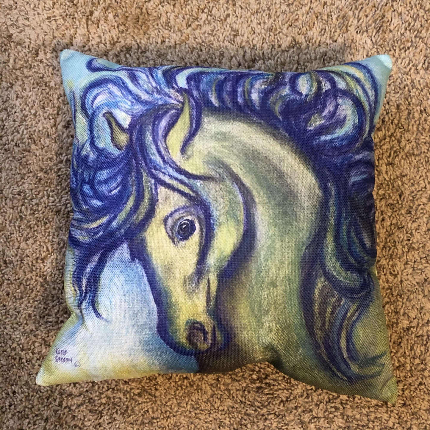 Horse Art Decorative Throw Pillow Case Cushion Cover:: Aiken Tack Exchange:The Aiken Tack Exchange