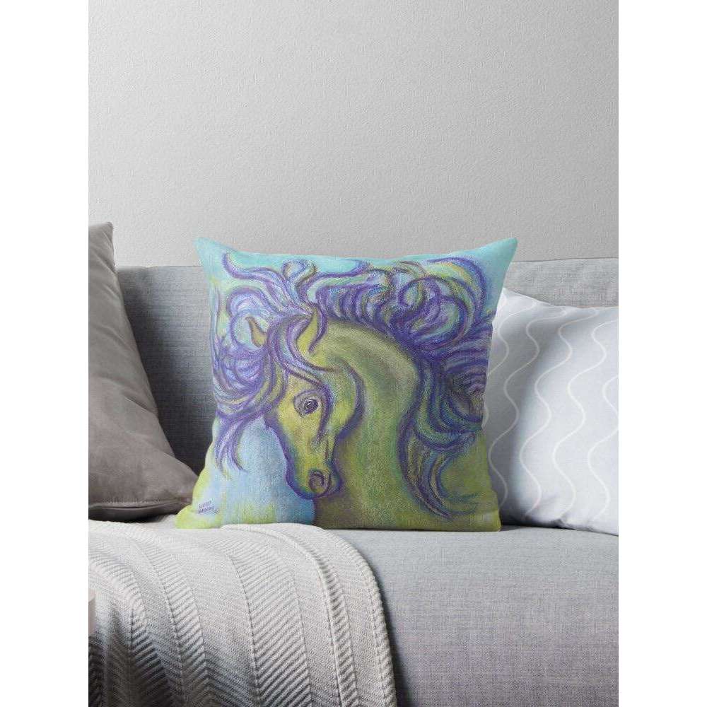 Horse Art Decorative Throw Pillow Case Cushion Cover:: Aiken Tack Exchange:The Aiken Tack Exchange