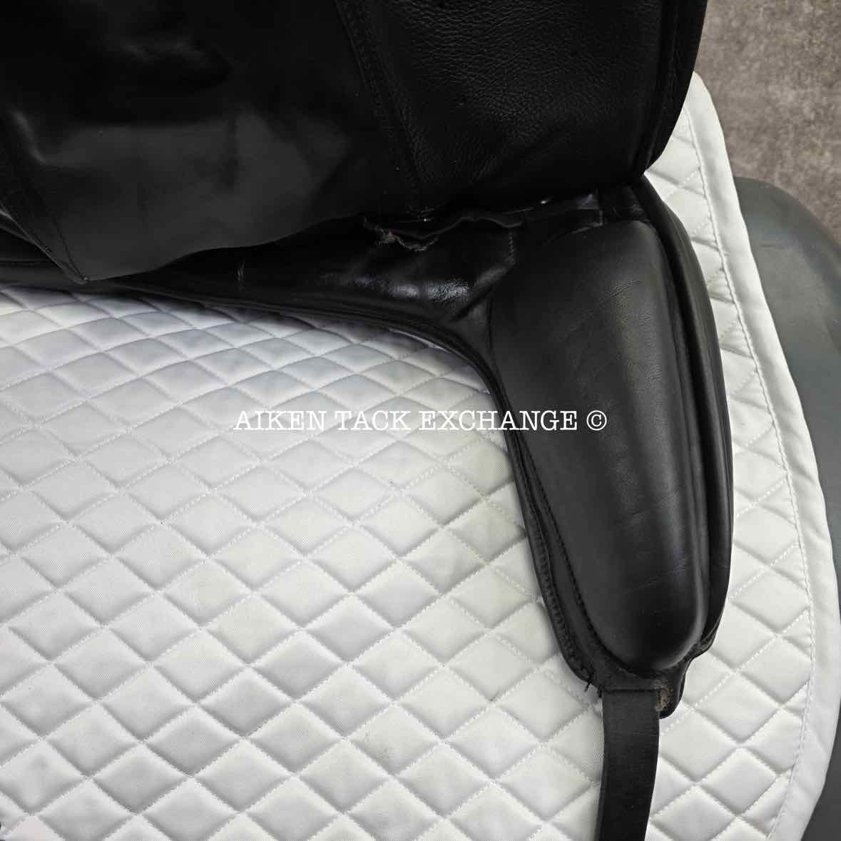2018 Custom Saddlery Revolution Monoflap Dressage Saddle, 17" Seat, Adjustable Tree, Wool Flocked Panels