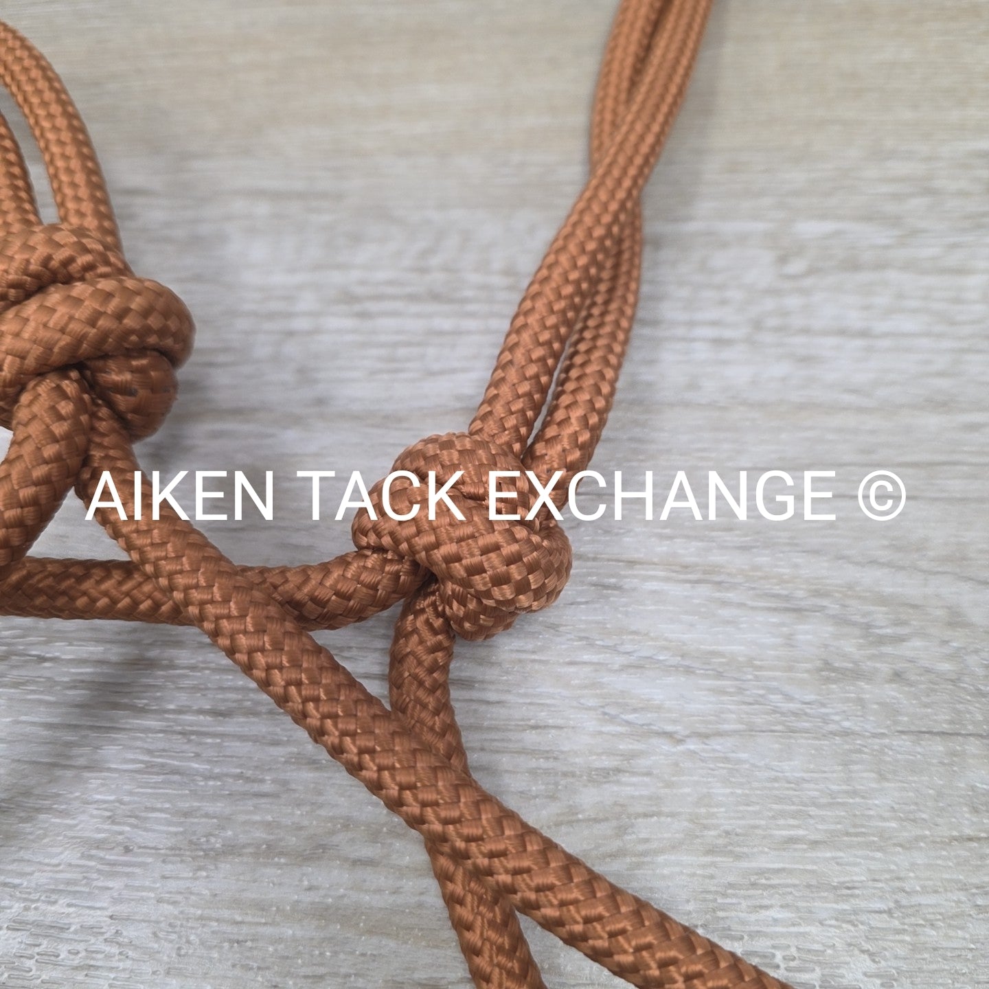 TuffRider Rope Halter with Matching Lead, Brown, Size Full/Horse