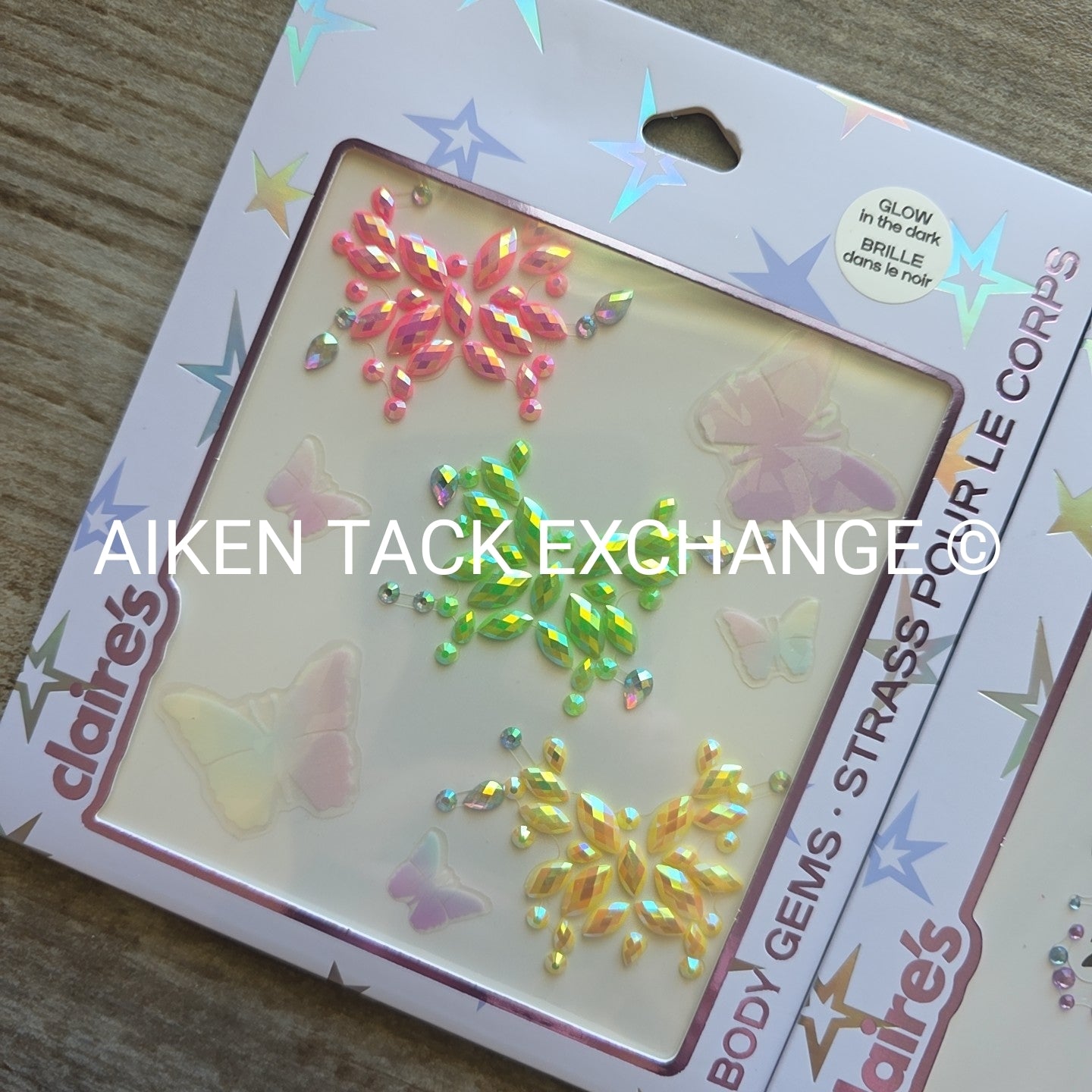 Claire's Body & Eye Gem Sets - 1 Eye Set, 1 Gem Set of 3